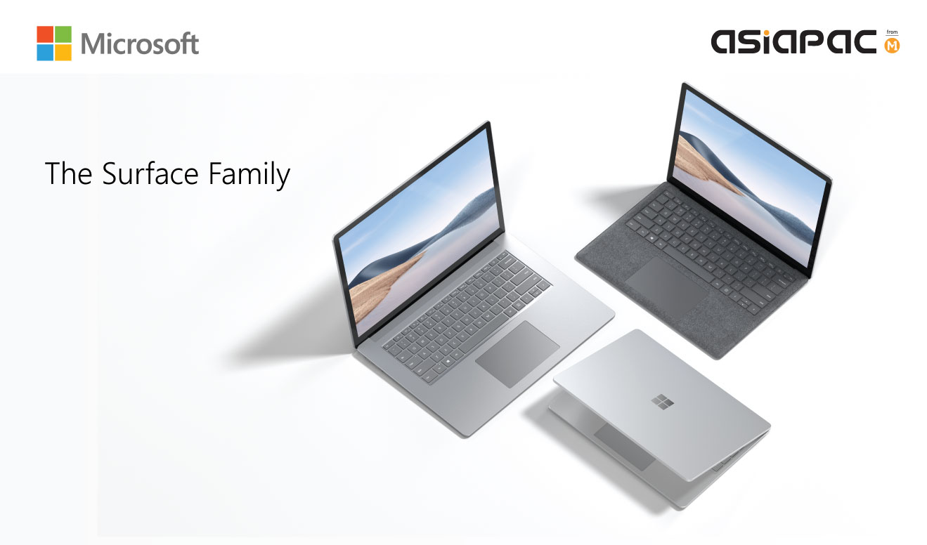 Microsoft Surface Family Banner